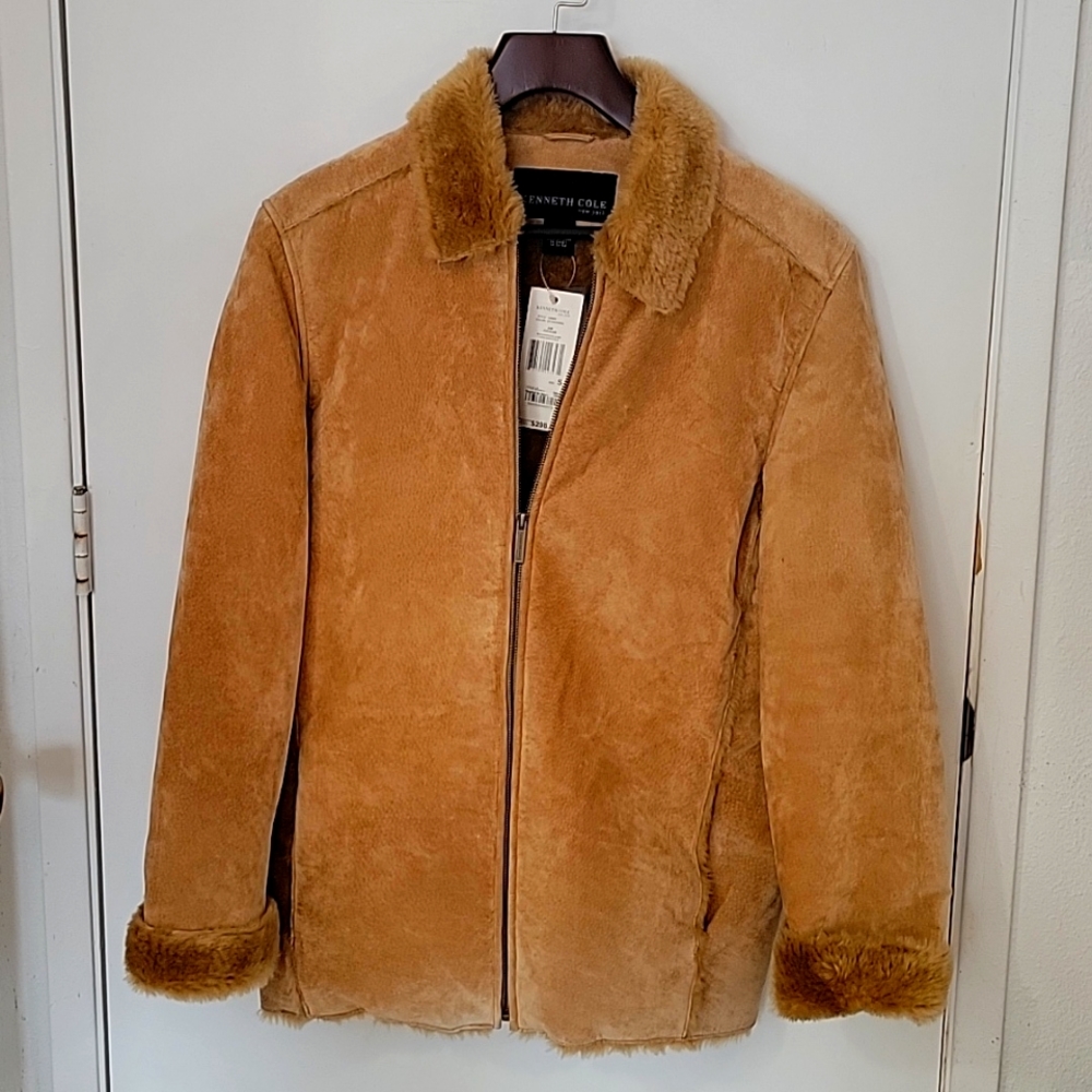 KENNETH COLE Natural Leather Jacket - Picture 1 of 3